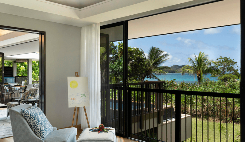 Two Bedroom Beachfront Pool Villa, Living